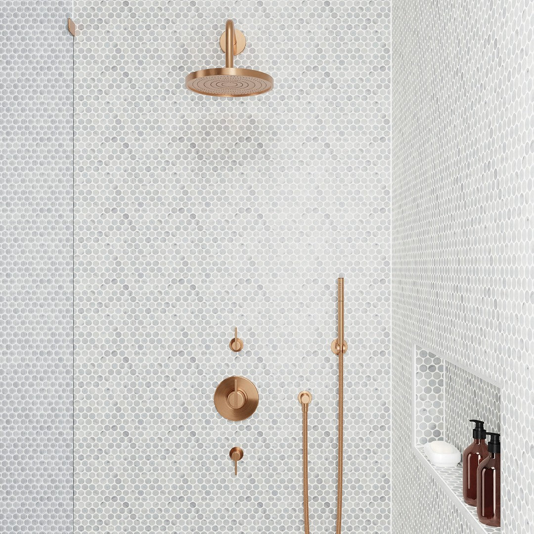 Bedrosians Monet 11.75" x 11.75" Honed Marble Mosaic Tile 8