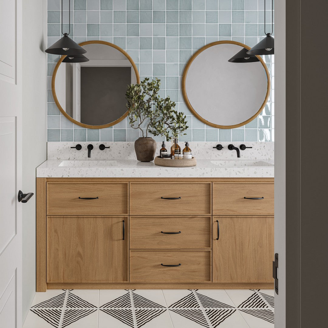 Bedrosians Rothko 9" x 9" Matte Ceramic Field Tile & Deco