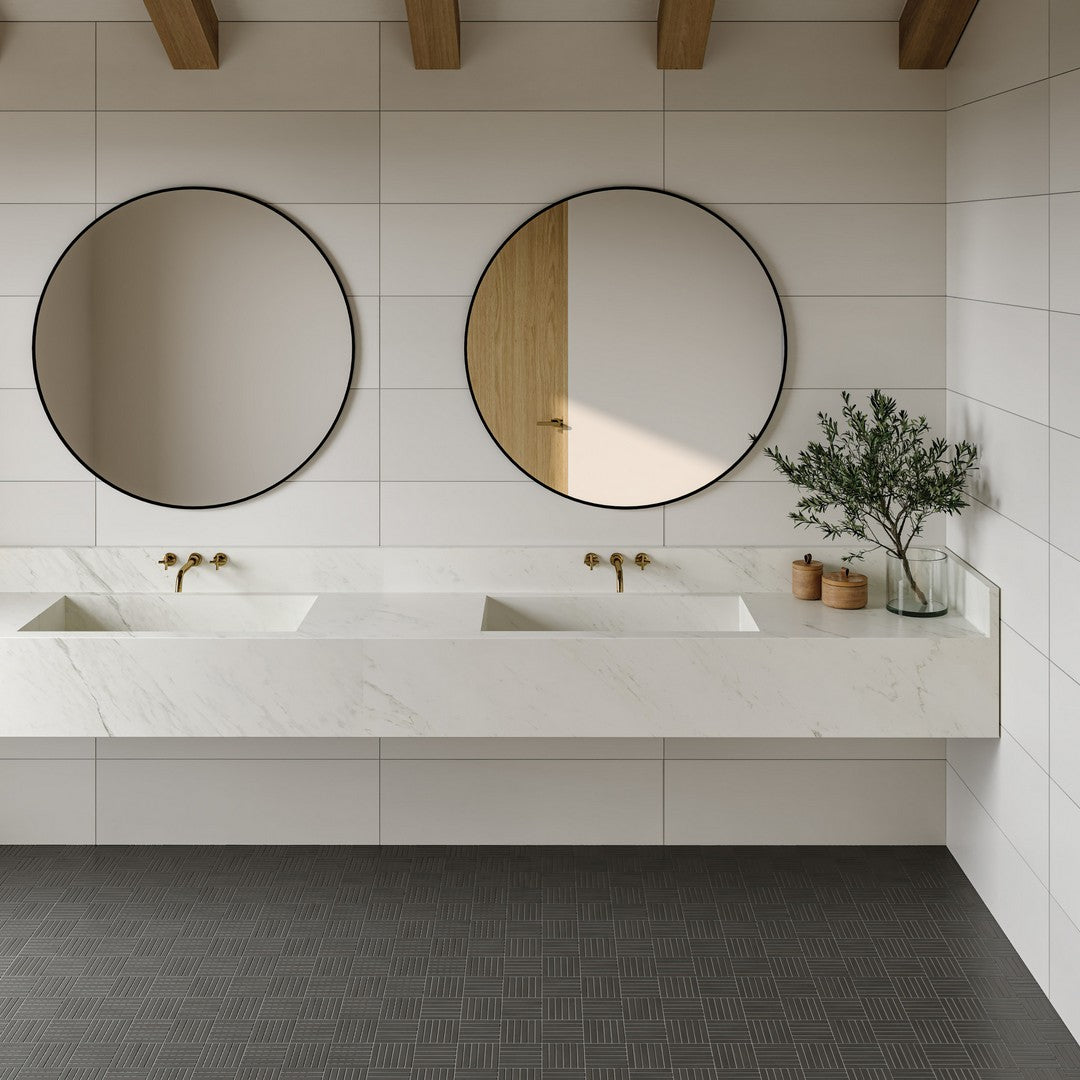 Bedrosians Sahara 11.75" x 11.75" Matte Crosshatch Porcelain Mosaic Tile