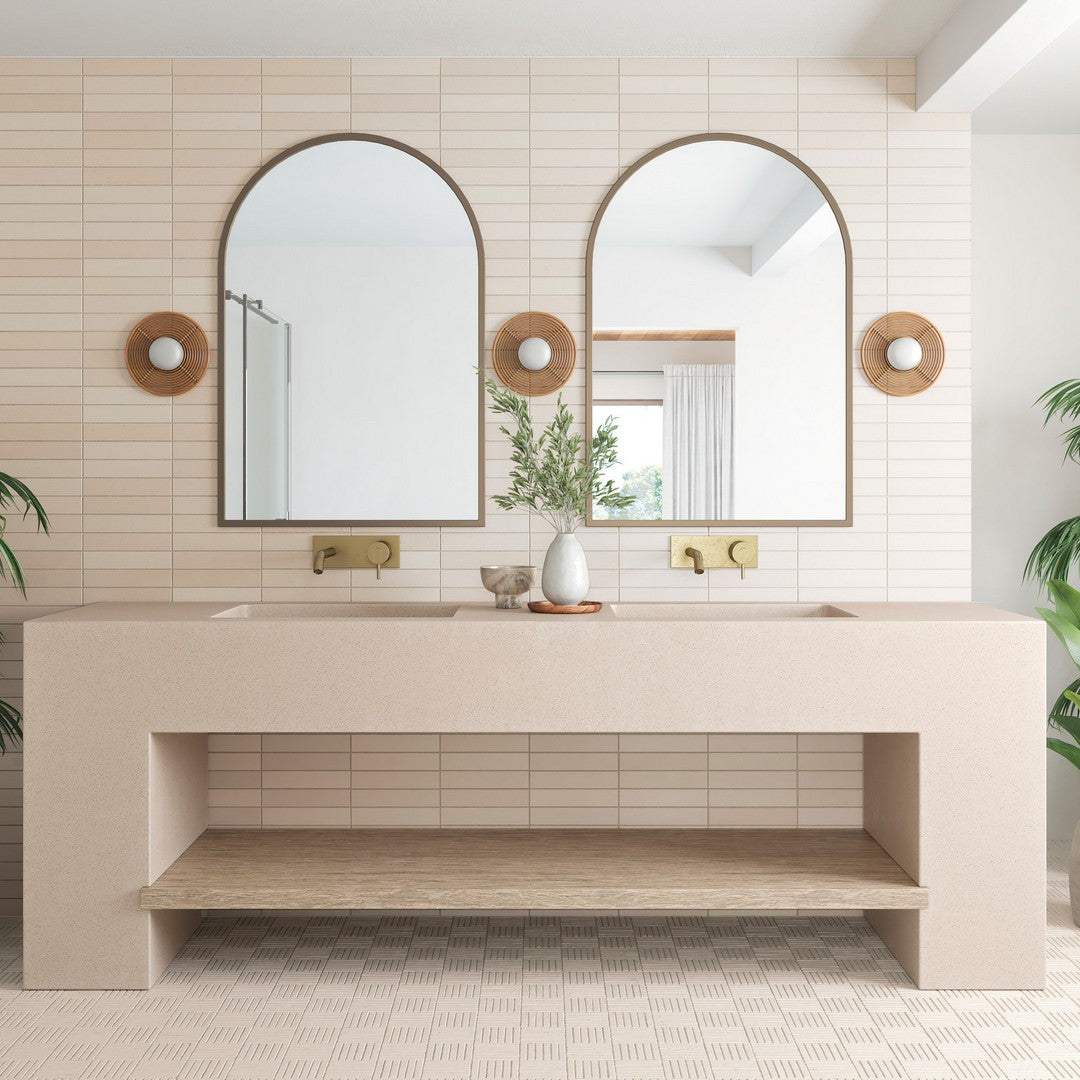 Bedrosians Sahara 11.75" x 11.75" Matte Crosshatch Porcelain Mosaic Tile