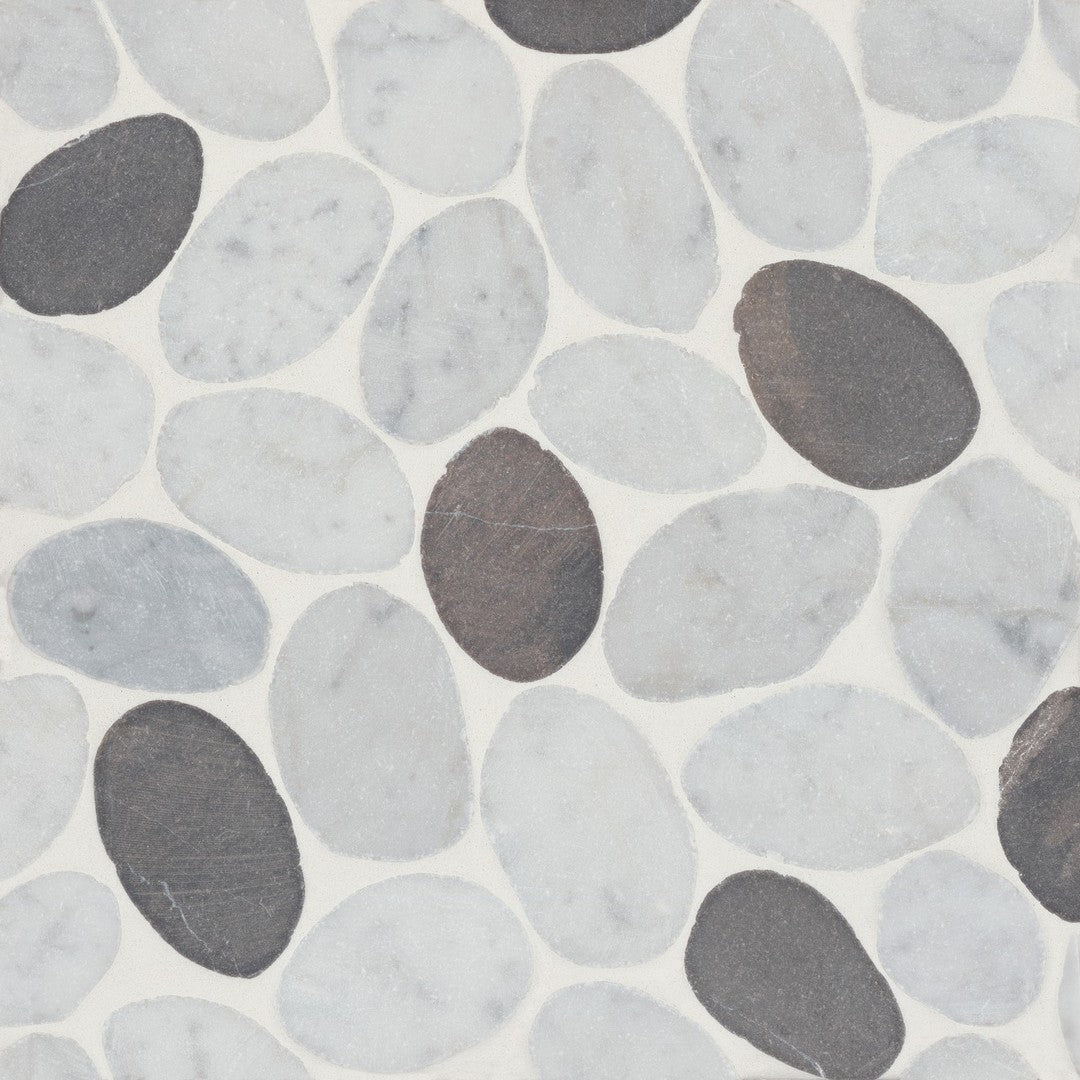 Bedrosians Waterbrook 12" x 12" Jumbo Sliced Pebble Mosaic
