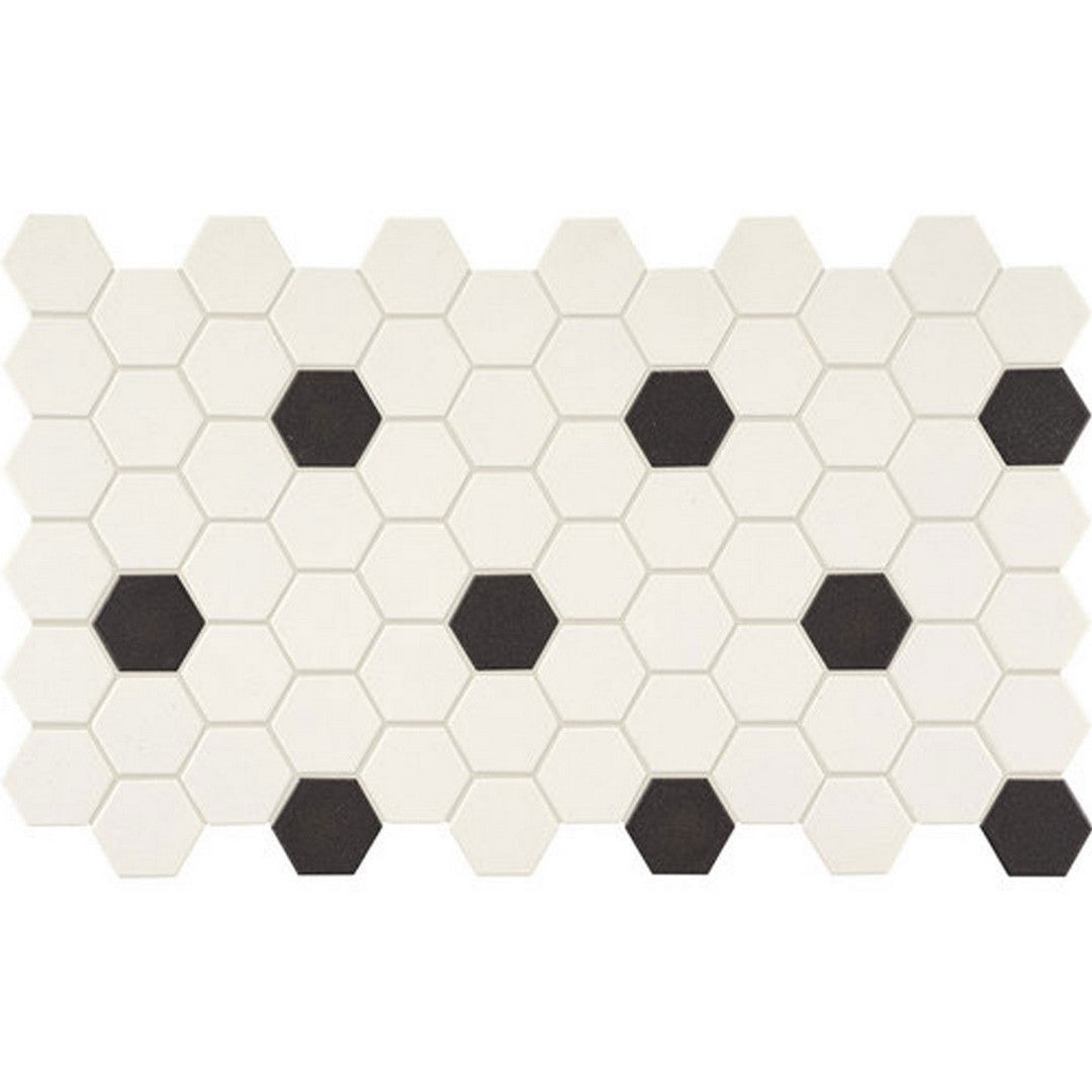 Daltile Keystones 12" x 24" Matte Porcelain 2" Hexagon Mosaic