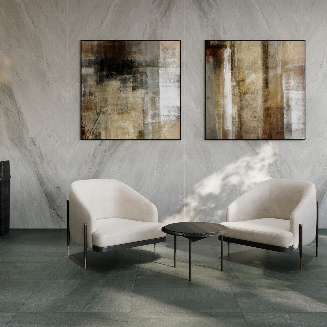 Bedrosians Magnifica 12" x 12" Calacatta Super White Honed 4" Mosaic