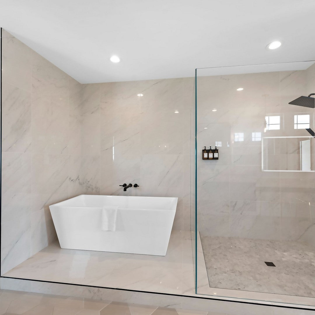 Bedrosians Magnifica The Thirties 30" x 30" Luxe White Polished Tile 8mm