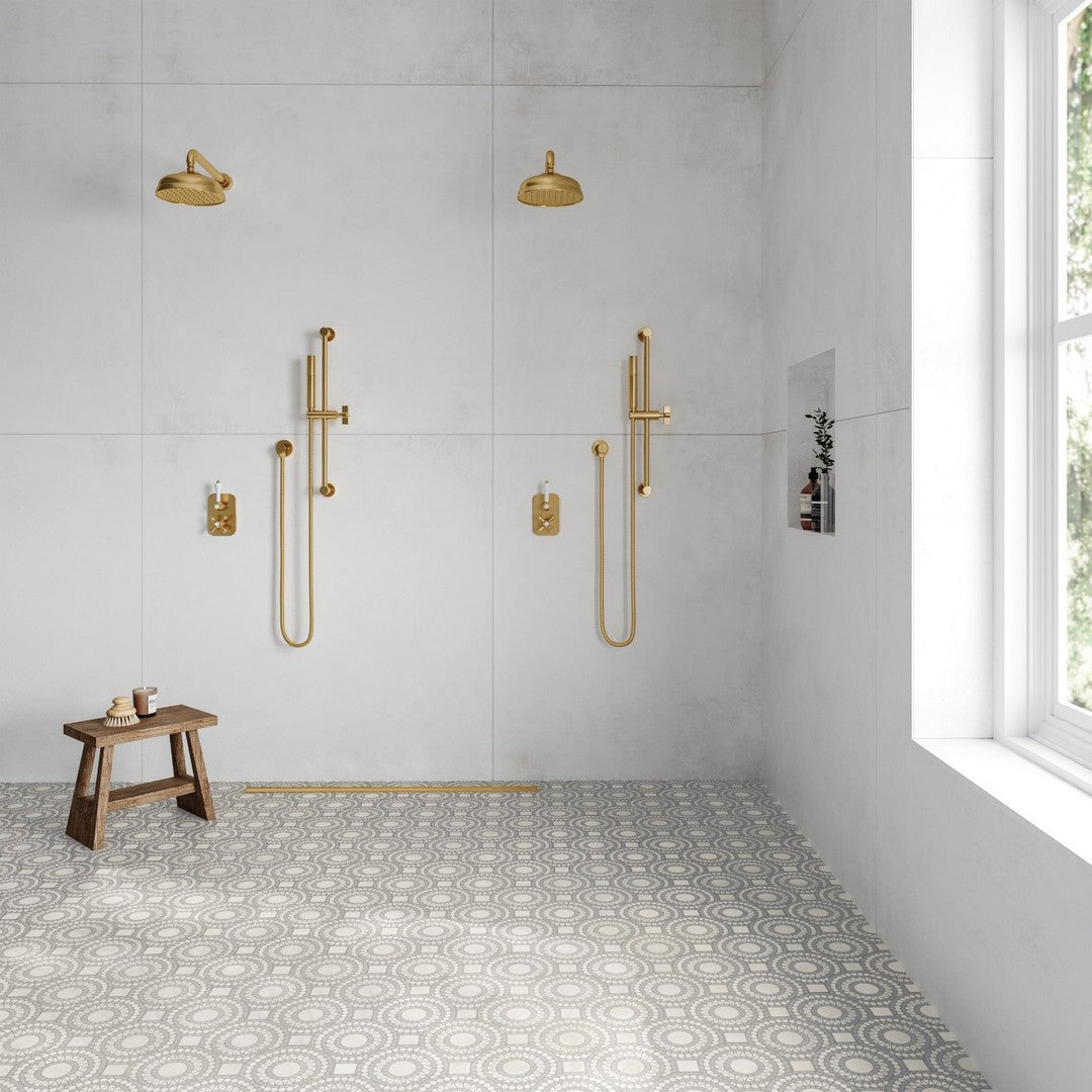 Bedrosians Magnifica Nineteen Forty-Eight 48" x 48" Wave Ice Polished Tile 8mm