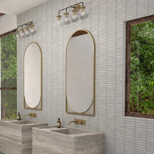 Daltile Bryne 10" x 12" Matte Ceramic 1x6" Straight Joint Mosaic