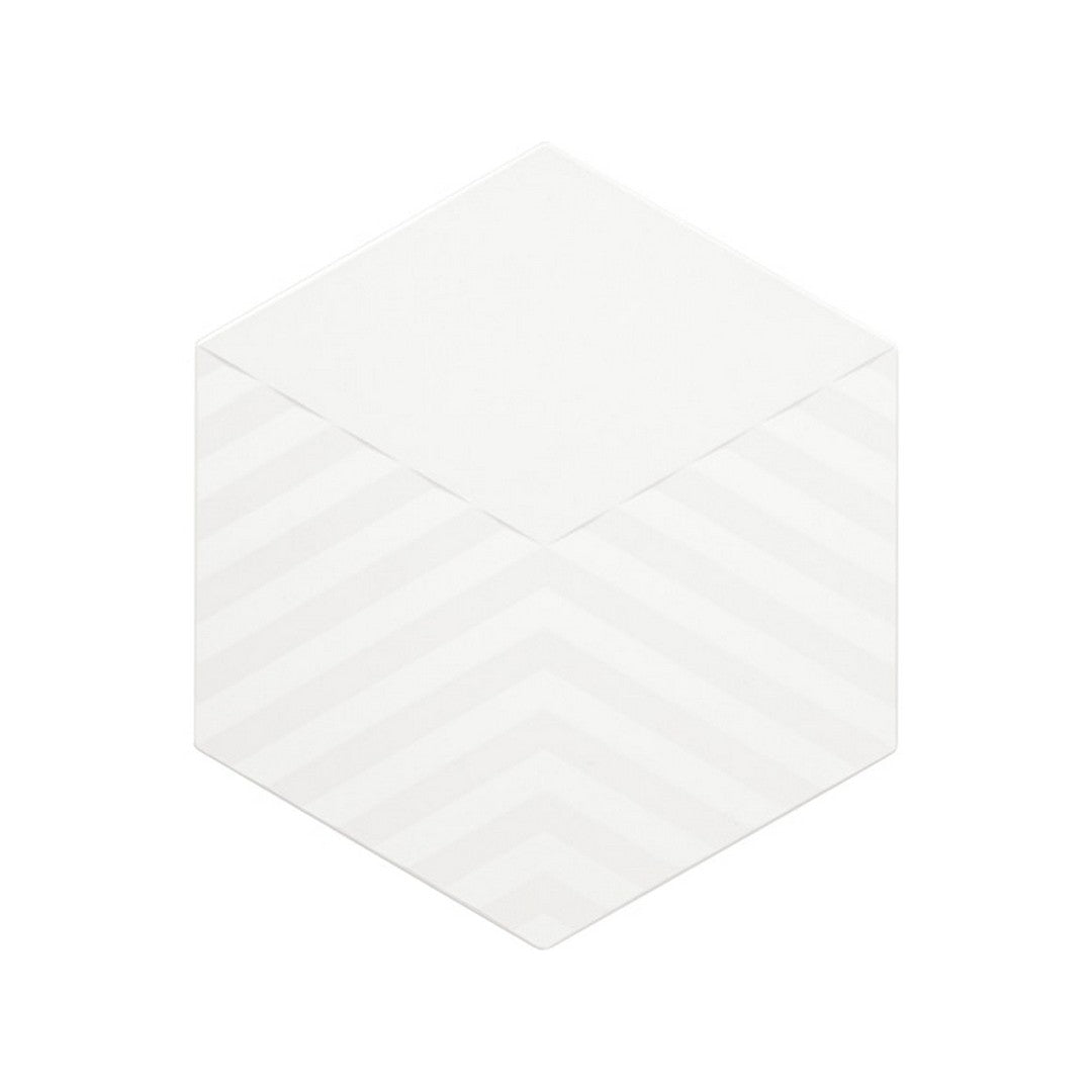 Daltile Electric 5" x 6" Satin Stone & Metal Hexagon Tread Wall Tile