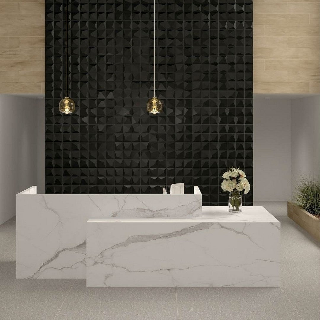 Daltile Electric 6" x 6" Satin Stone & Metal Apex Wall Tile