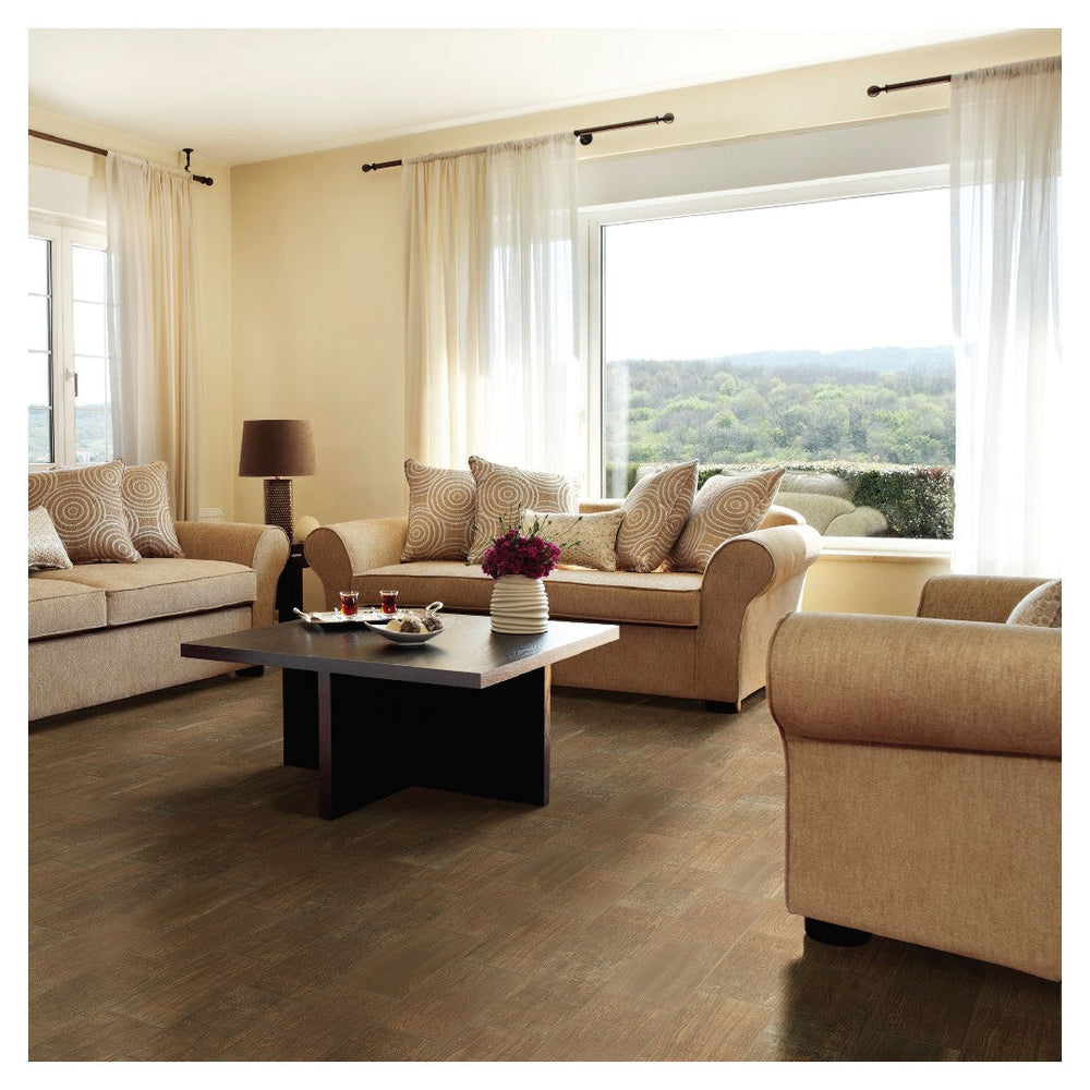 Daltile Emblem 7x20 matte ceramic floor tile from Flair Decos — narrow plank ceramic floor tile