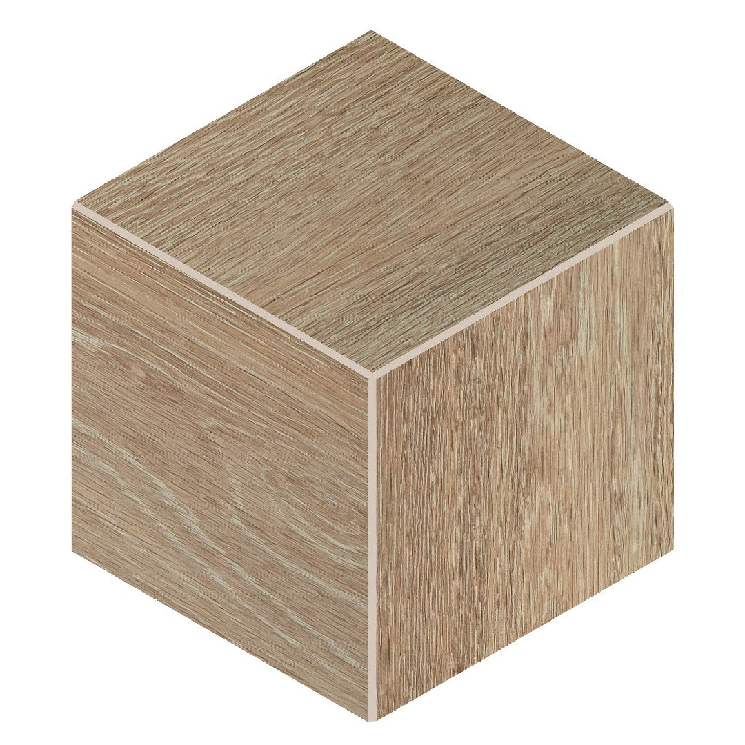 Daltile Emerson Wood 12" x 12" Matte Porcelain 3D Cube Mosaic