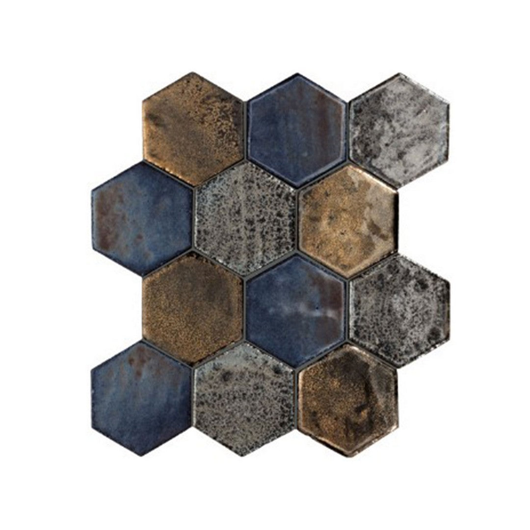 Daltile Empyrean 10" x 12" Glossy Ceramic 2" Hexagon Wall Mosaic