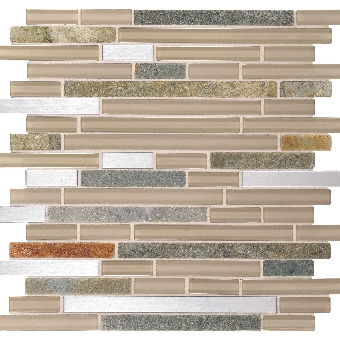 Daltile Endeavors 12" x 12" Mixed Natural Stone 5/8" Random Mosaic