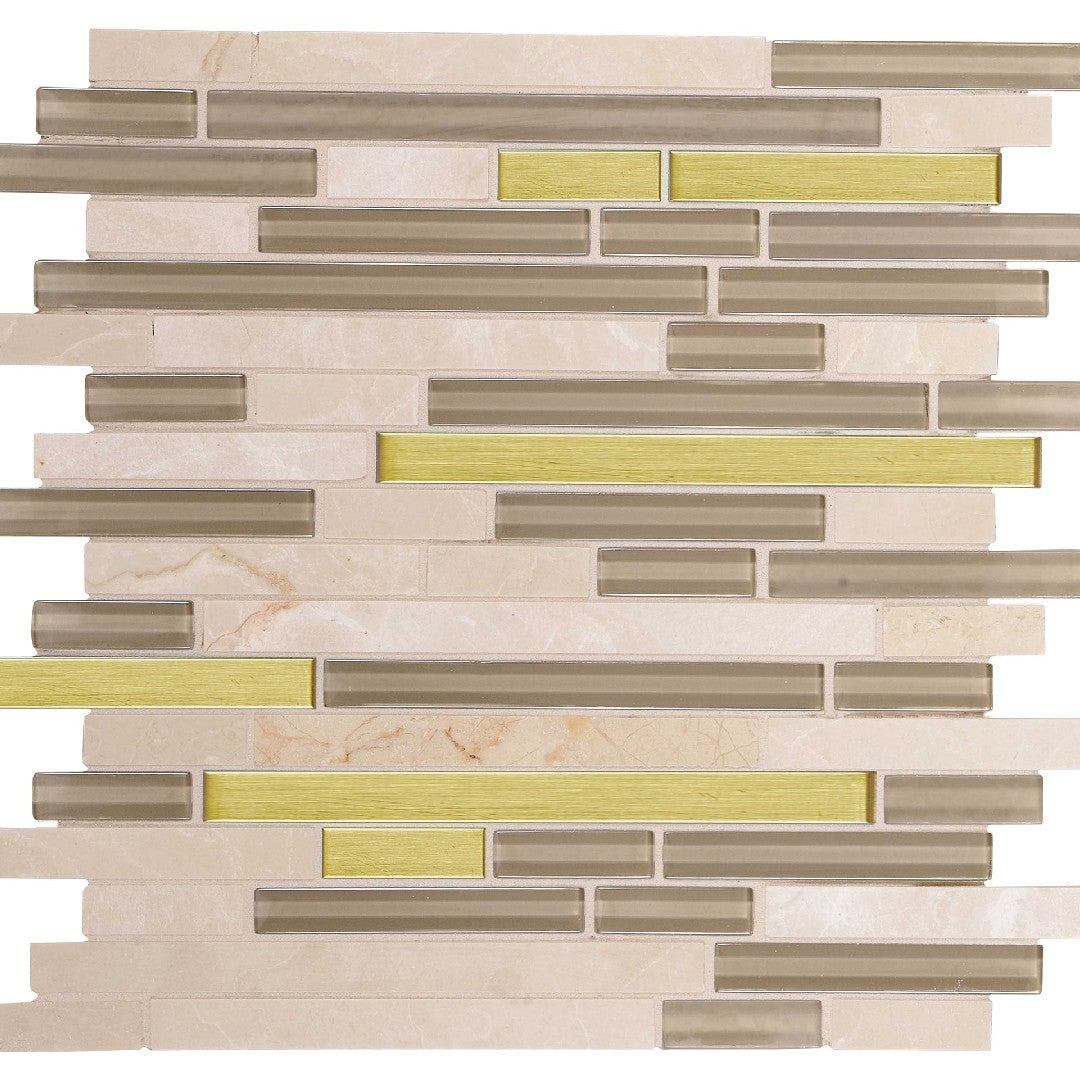 Daltile Endeavors 12" x 12" Mixed Natural Stone 5/8" Random Mosaic