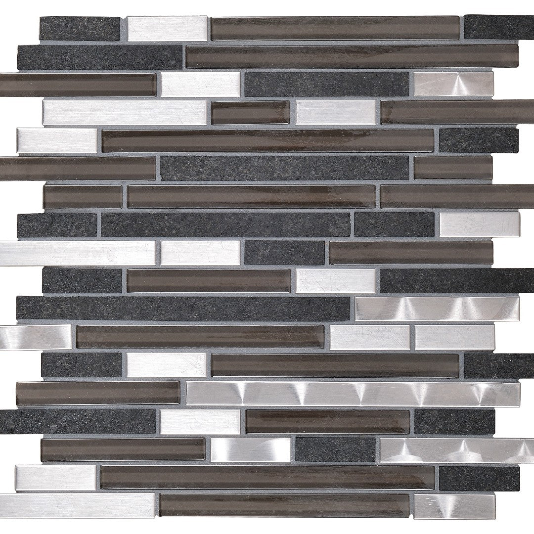 Daltile Endeavors 12" x 12" Mixed Natural Stone 5/8" Random Mosaic