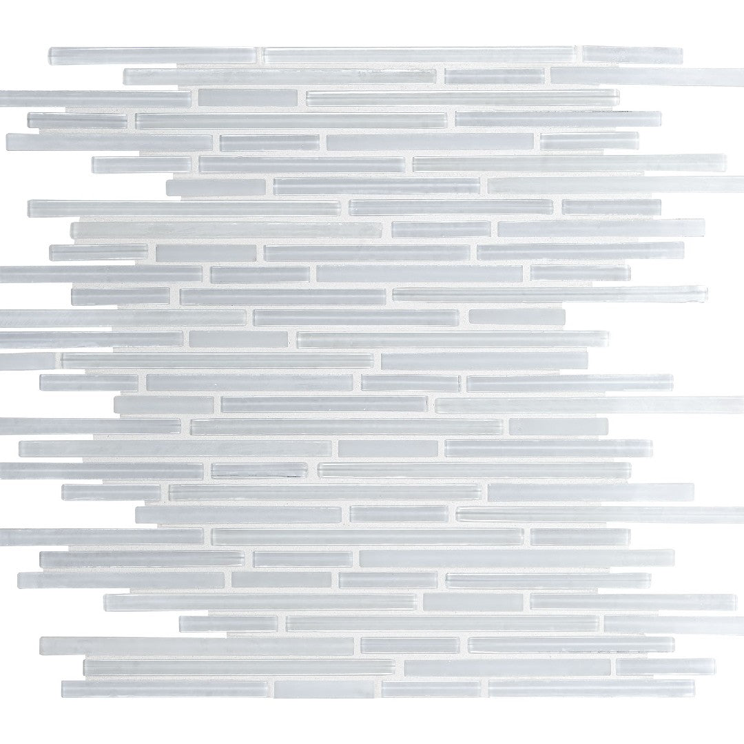 Daltile Caprice 12" x 12" Glossy Glass Random Linear Mosaic