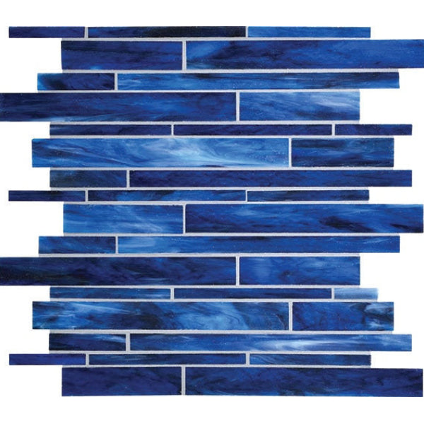 Daltile Serenade 12" x 12" Glossy Glass Random Mosaic