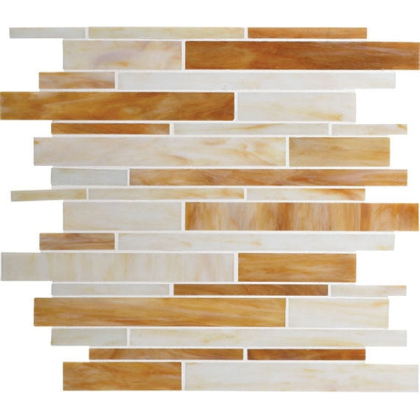 Daltile Serenade 12" x 12" Glossy Glass Random Mosaic