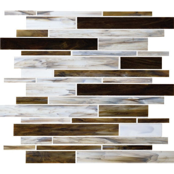 Daltile Serenade 12" x 12" Glossy Glass Random Mosaic