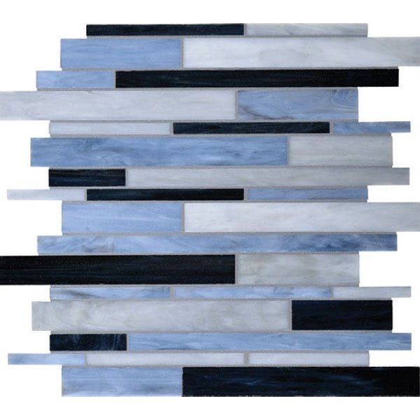 Daltile Serenade 12" x 12" Glossy Glass Random Mosaic