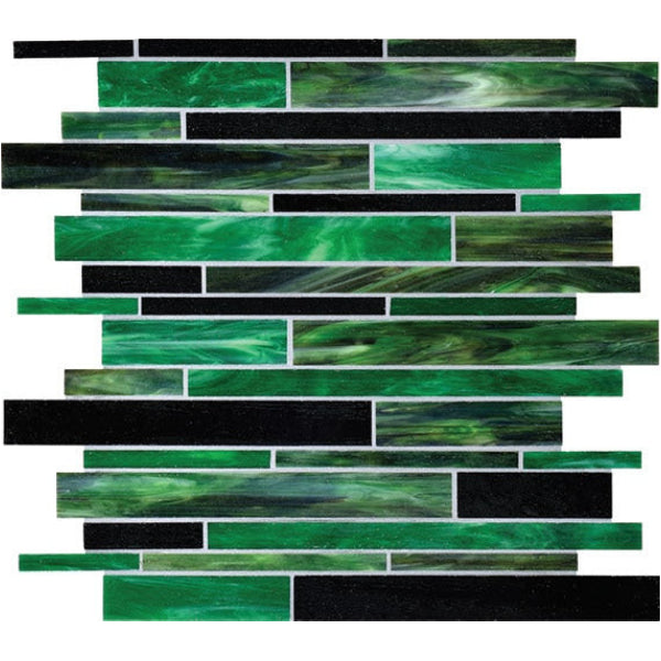 Daltile Serenade 12" x 12" Glossy Glass Random Mosaic