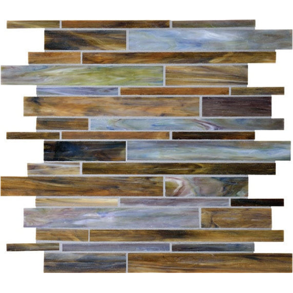 Daltile Serenade 12" x 12" Glossy Glass Random Mosaic