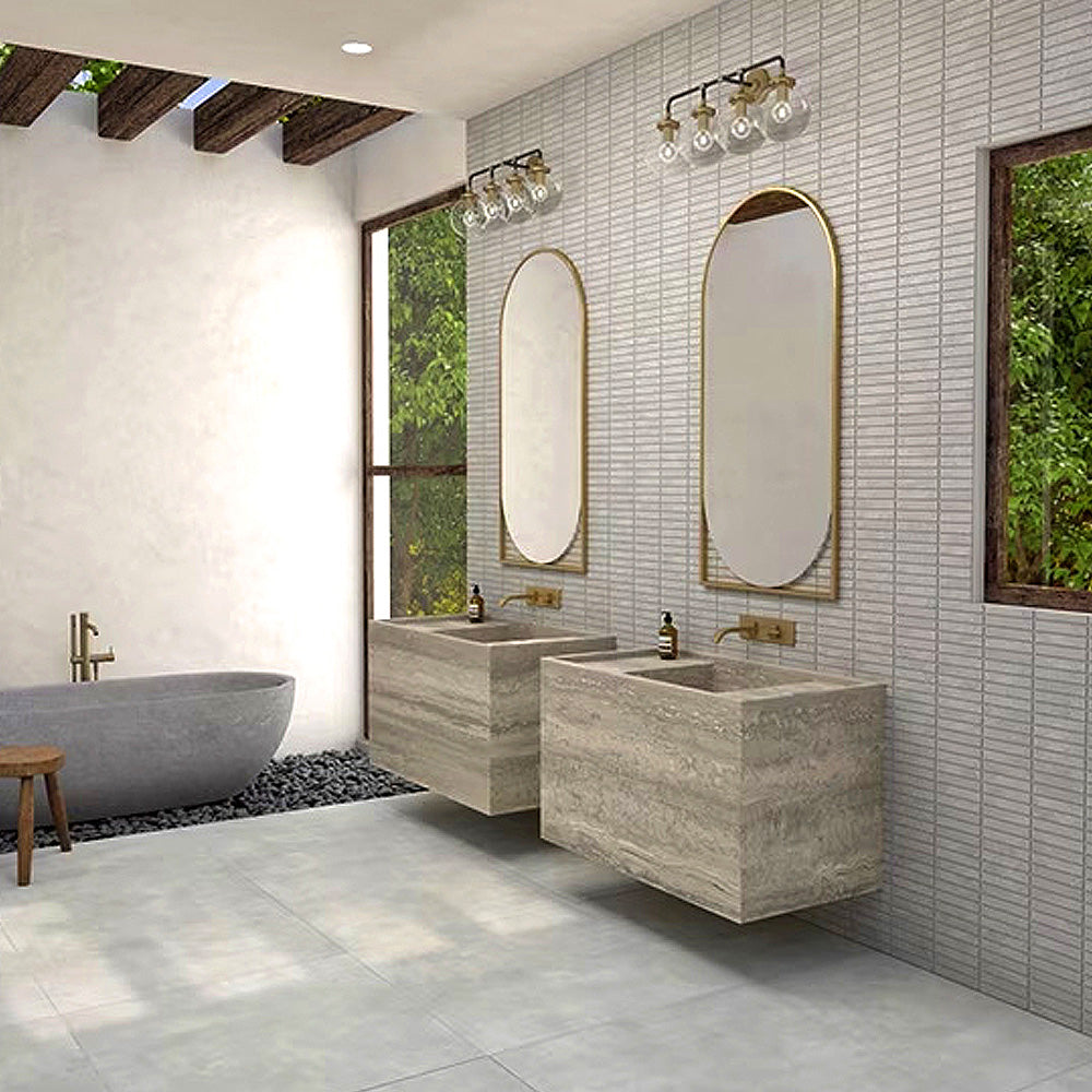 Matte Ceramic Straight Joint Mosaic