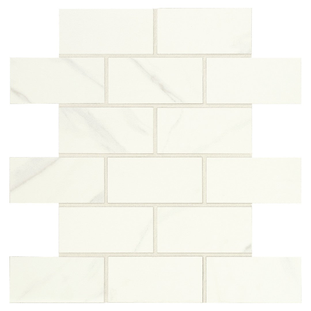 Daltile Florentine 12" x 12" Matte Porcelain 2x4" Brick Joint Mosaic