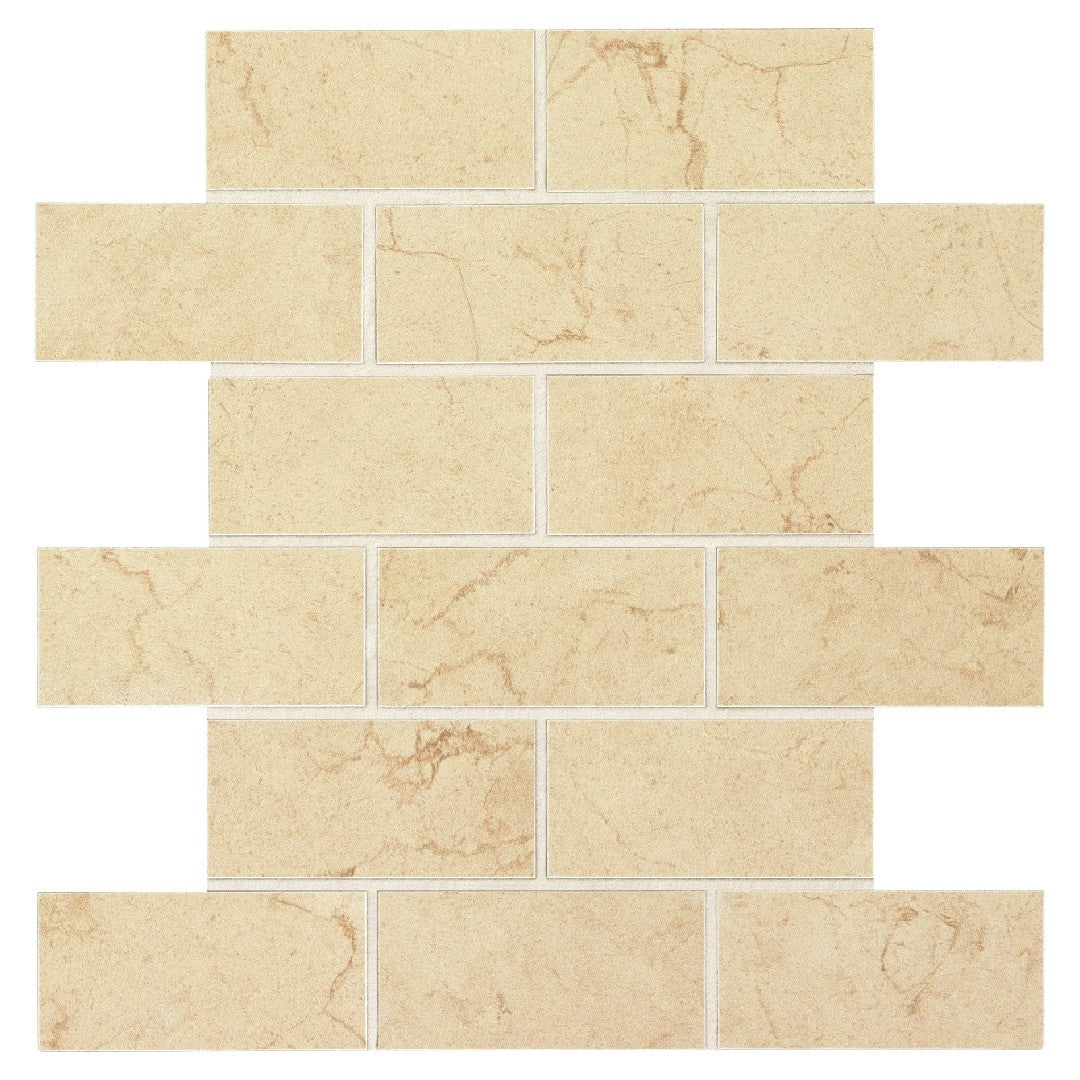 Daltile Florentine 12" x 12" Matte Porcelain 2x4" Brick Joint Mosaic