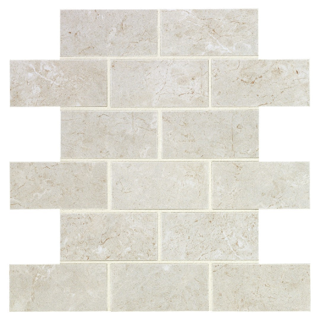 Daltile Florentine 12" x 12" Matte Porcelain 2x4" Brick Joint Mosaic