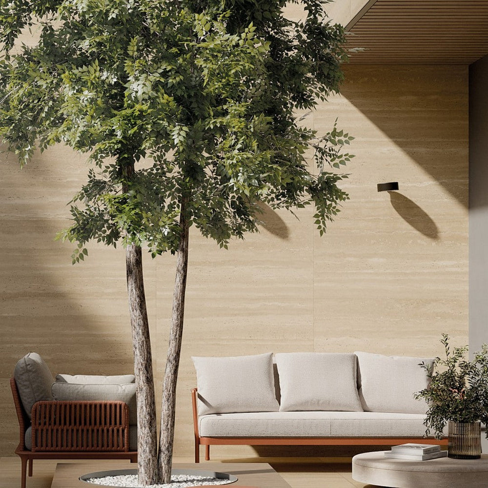 Bedrosians Sensi Roma large-format matte porcelain field tile at Flair Decos — ships nationwide USA.