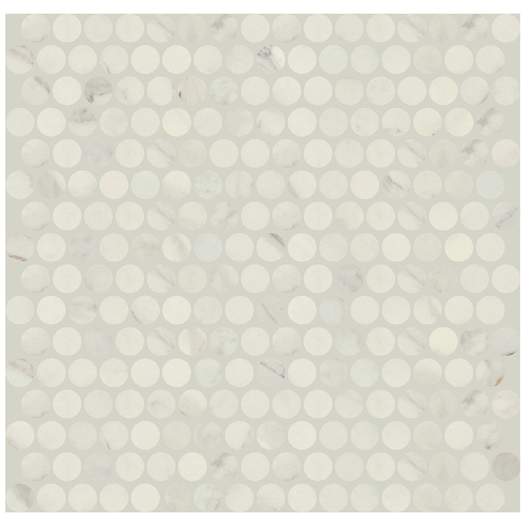 Daltile Famed 11" x 13" Matte Porcelain 3/4" Penny Rounds Microban Mosaic