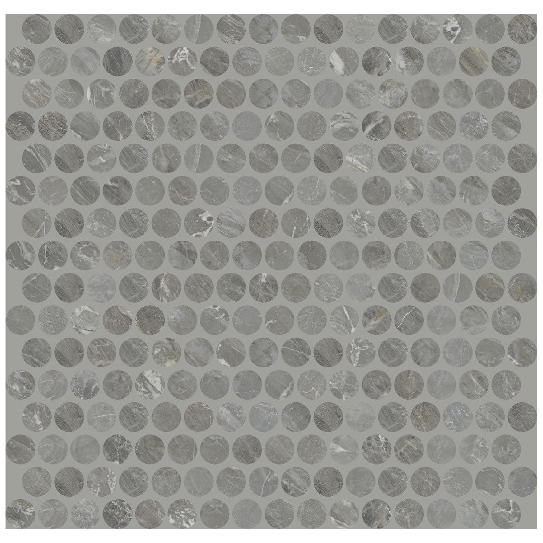 Daltile Famed 11" x 13" Matte Porcelain 3/4" Penny Rounds Microban Mosaic