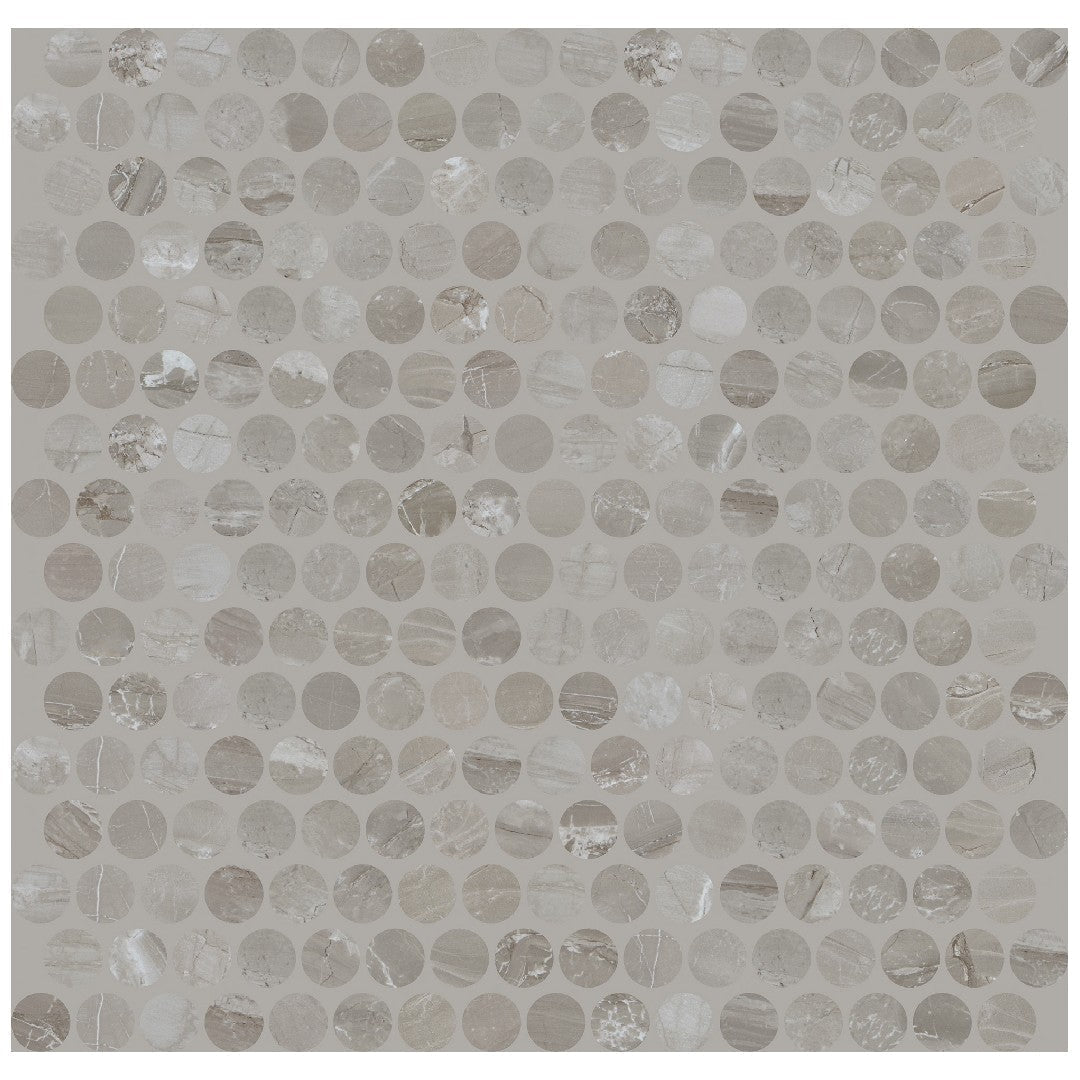 Daltile Famed 11" x 13" Matte Porcelain 3/4" Penny Rounds Microban Mosaic