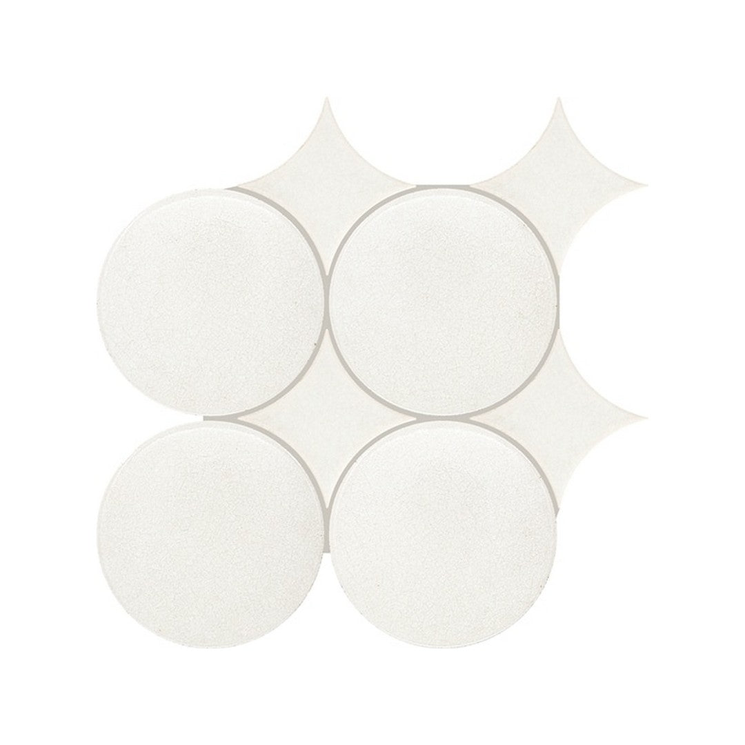 Daltile Fyre 5" x 6" Glossy Ceramic Spike Circle Wall Tile