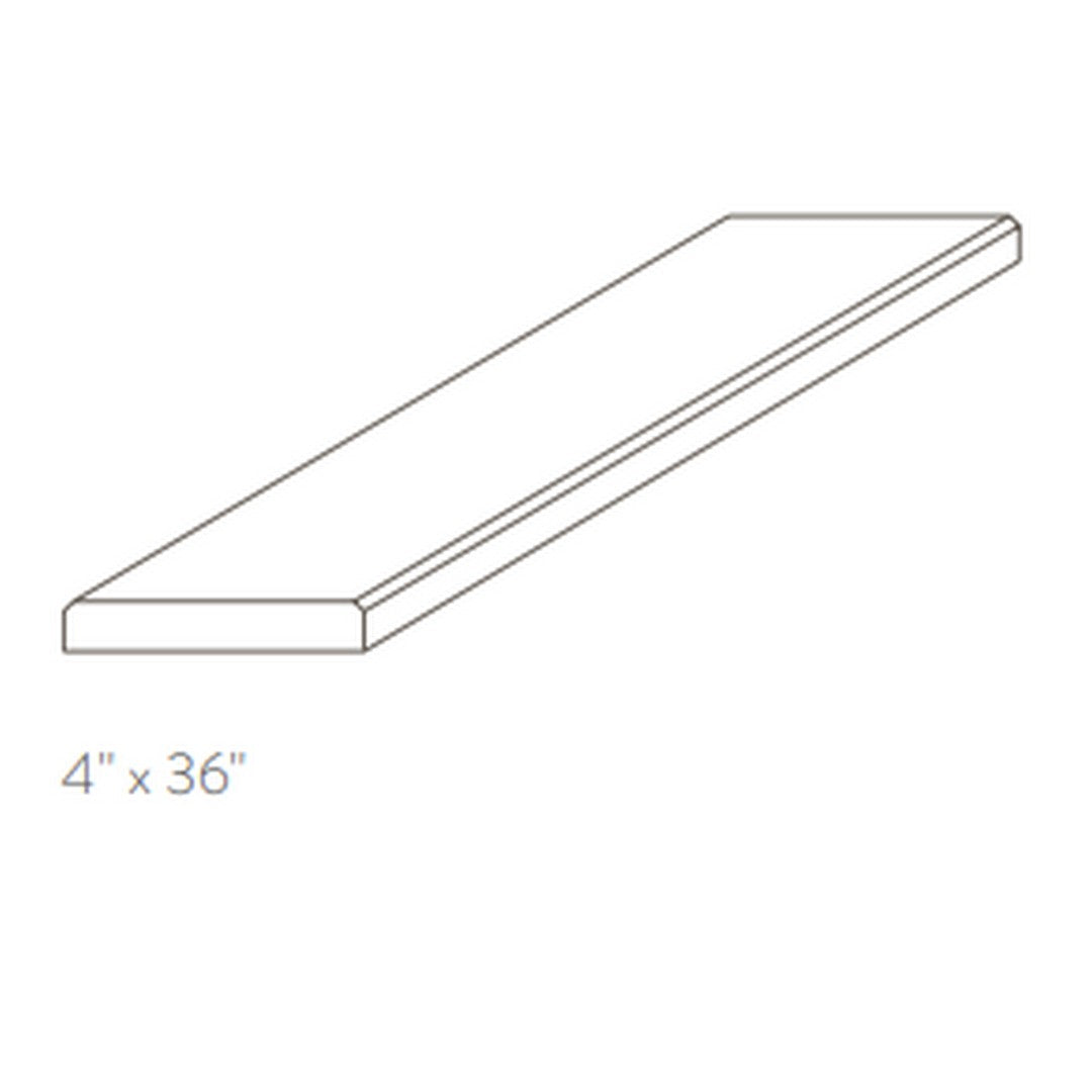 American Olean Stone Source Thresholds 4" x 36" Double Bevel Natural Stone Tile Polished 20mm