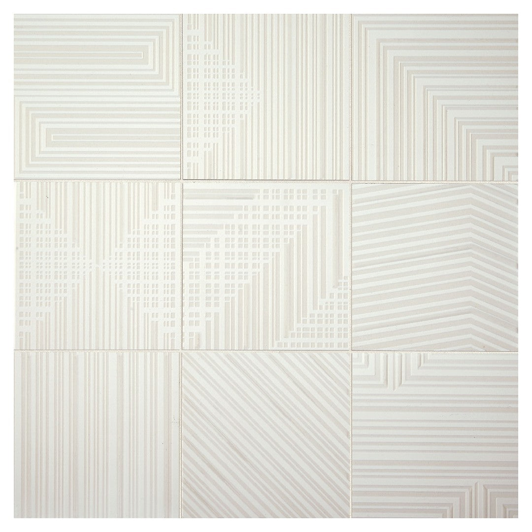 Daltile Geometric Fusion 8" x 8" Mixed Porcelain Floor Tile