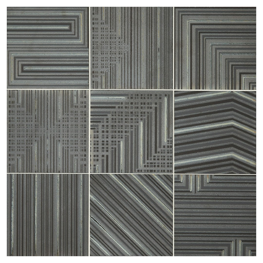 Daltile Geometric Fusion 8" x 8" Mixed Porcelain Floor Tile