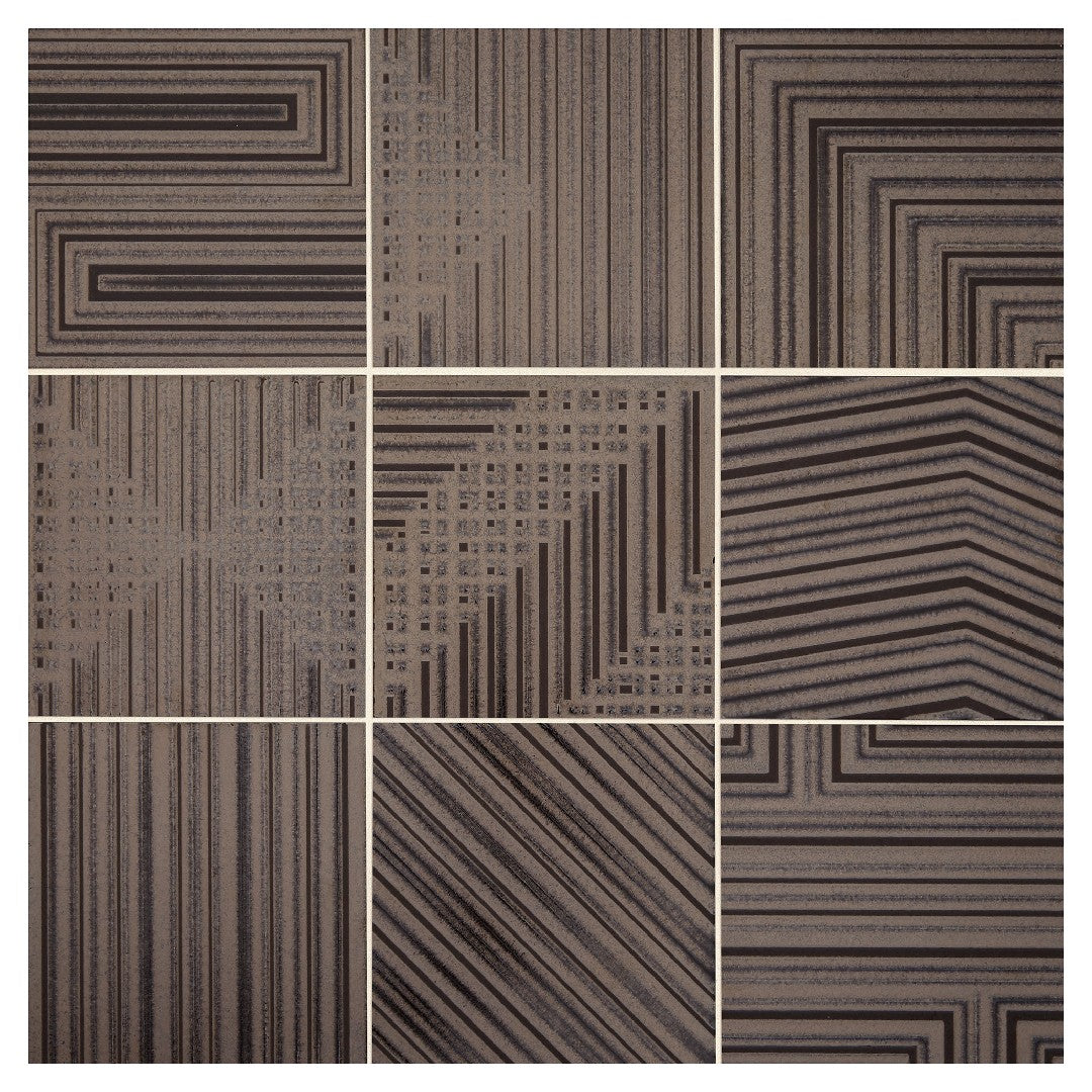 Daltile Geometric Fusion 8" x 8" Mixed Porcelain Floor Tile