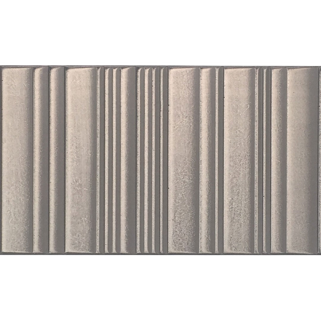 Daltile Industrial Metals 3" x 6" Satin Metal Grooved Wall Tile