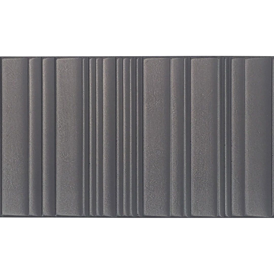 Daltile Industrial Metals 3" x 6" Satin Metal Grooved Wall Tile