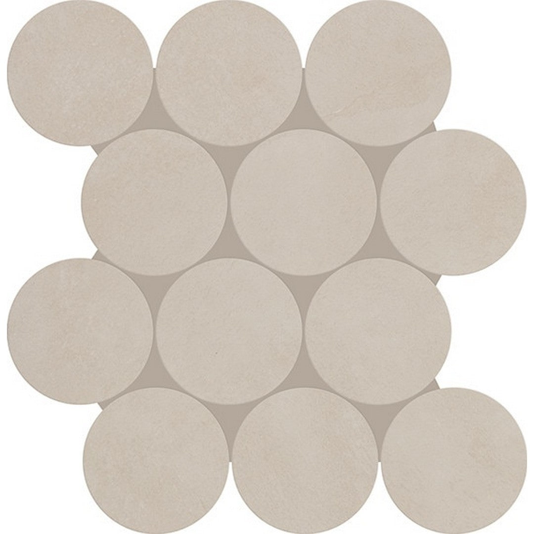 Daltile Indoterra 13" x 13" Matte Porcelain 4" Circle Stepwise Mosaic