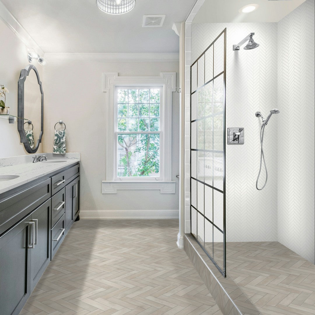 Daltile Indoterra 2" x 9" Matte Porcelain Fluted Floor Tile