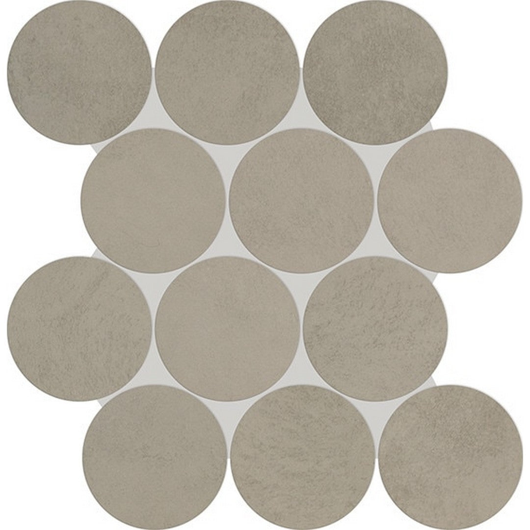 Daltile Indoterra 13" x 13" Matte Porcelain 4" Circle Stepwise Mosaic