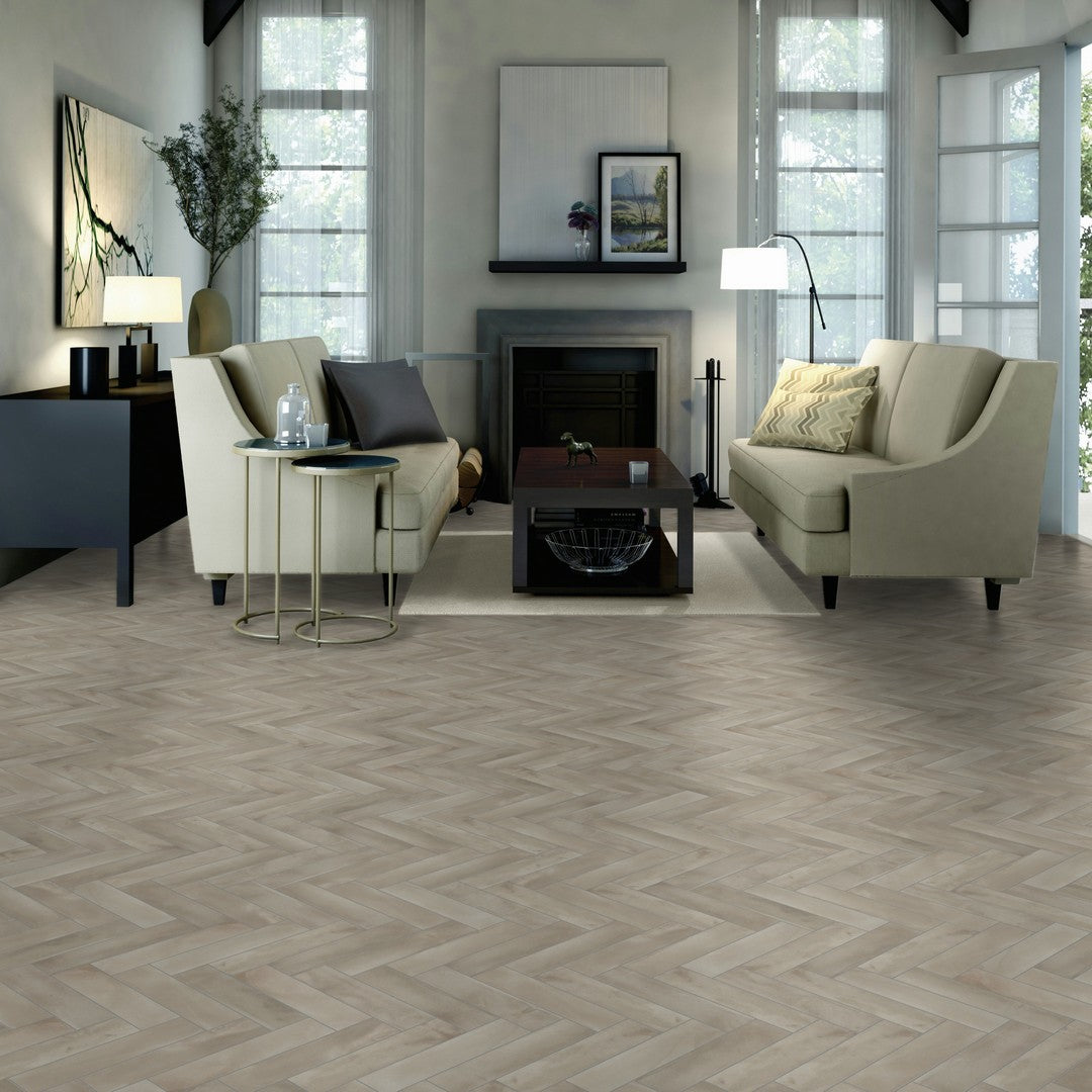 Daltile Indoterra 2" x 9" Matte Porcelain Fluted Floor Tile