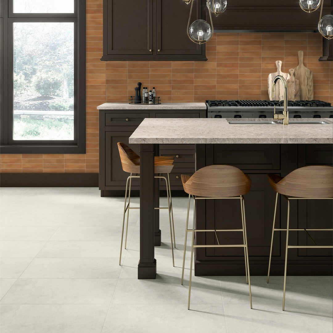 Daltile Indoterra 2" x 9" Matte Porcelain Fluted Floor Tile