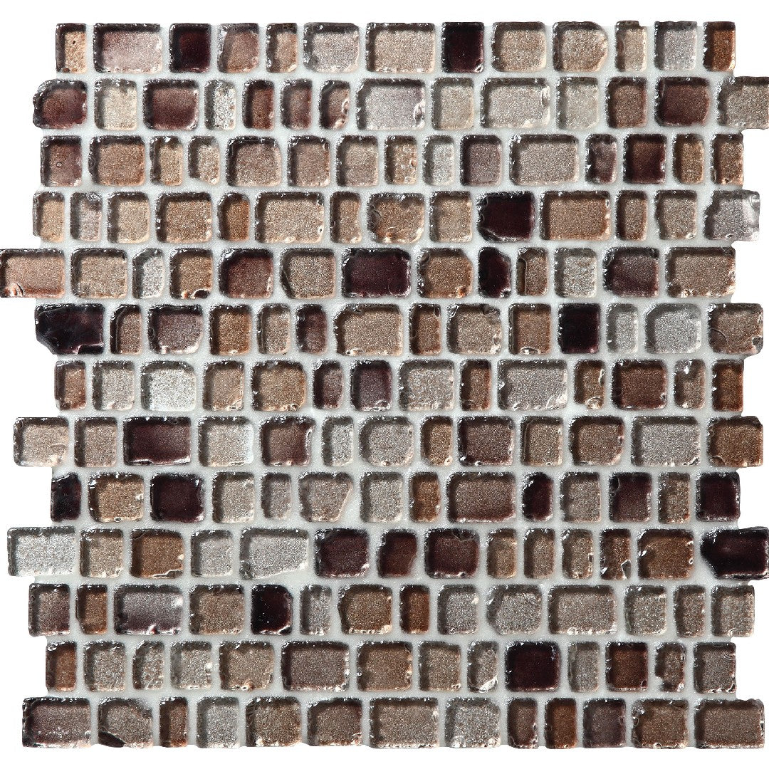 Daltile Jewel Tide 12" x 12" Tumbled Glass 1" Random Mosaic