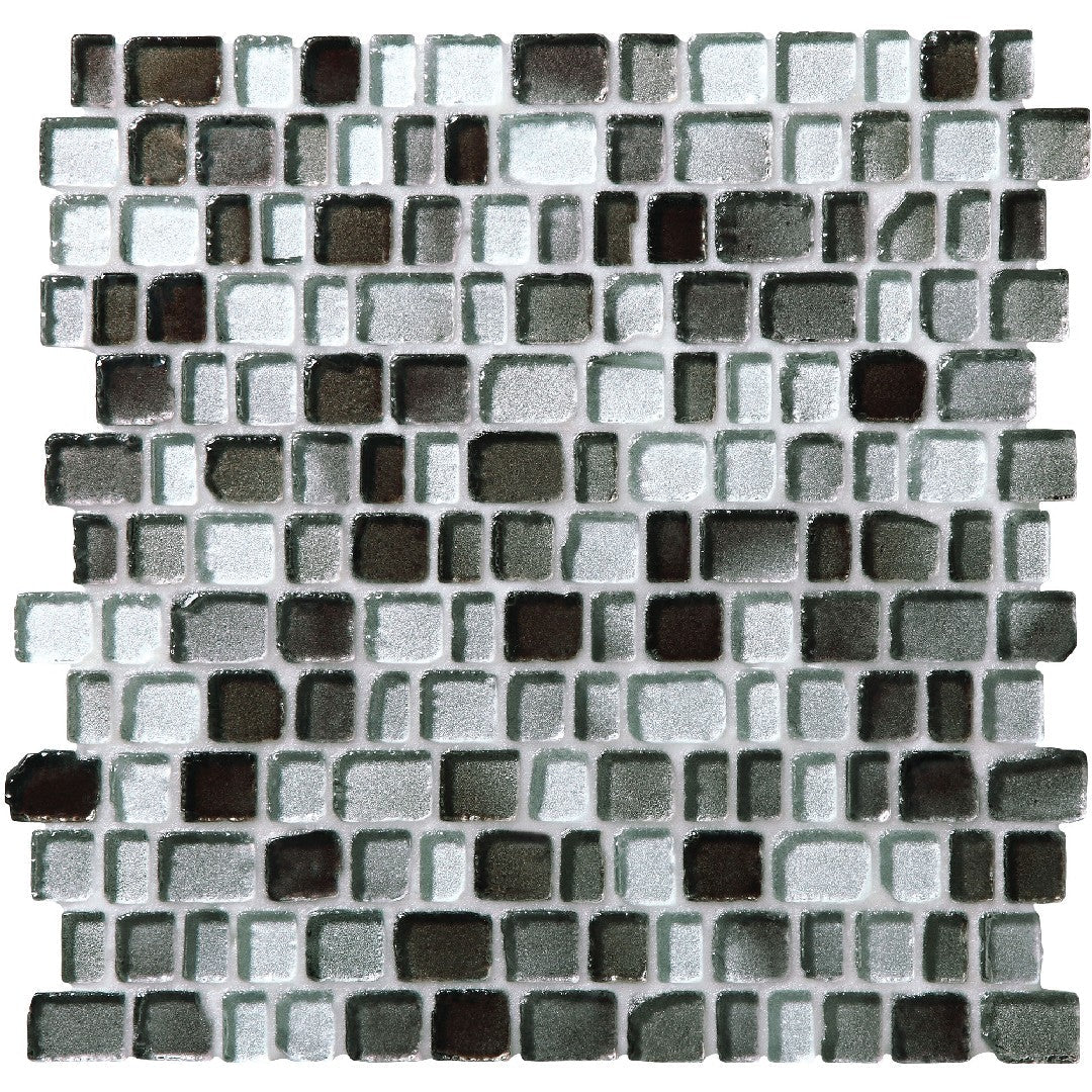 Daltile Jewel Tide 12" x 12" Tumbled Glass 1" Random Mosaic