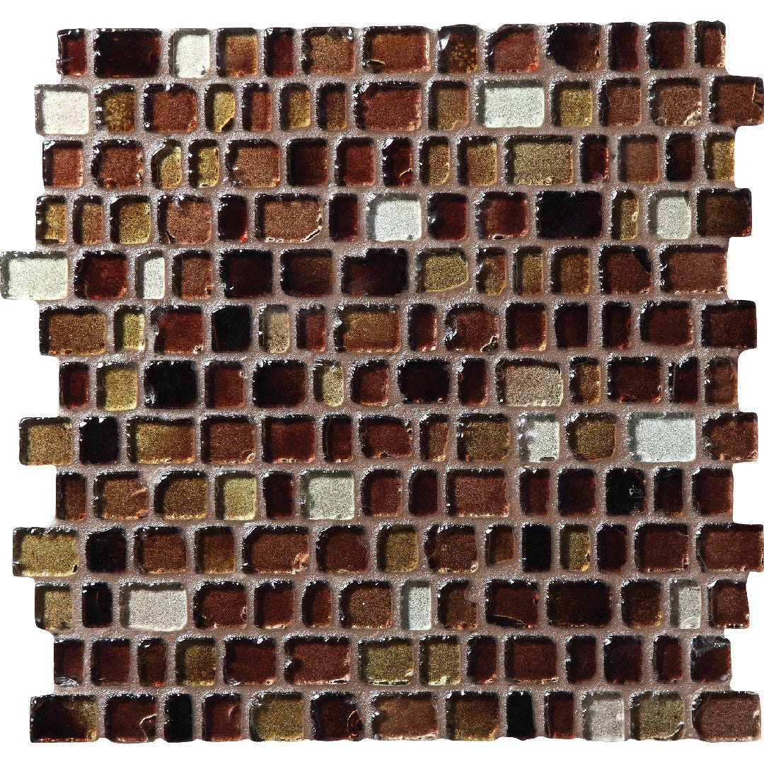 Daltile Jewel Tide 12" x 12" Tumbled Glass 1" Random Mosaic