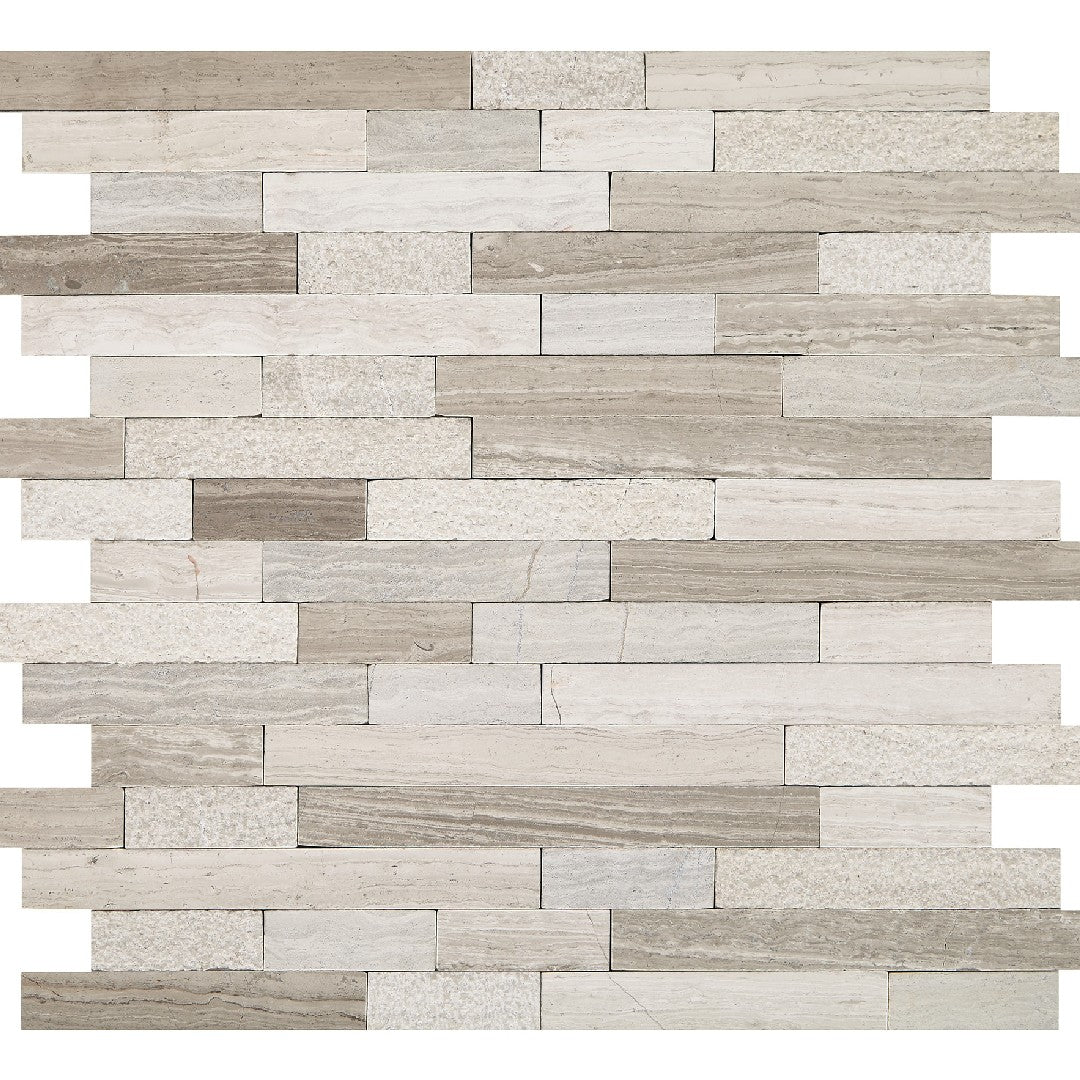 Daltile Minute Mosaix 12" x 12" Natural Stone Random Linear Mosaic