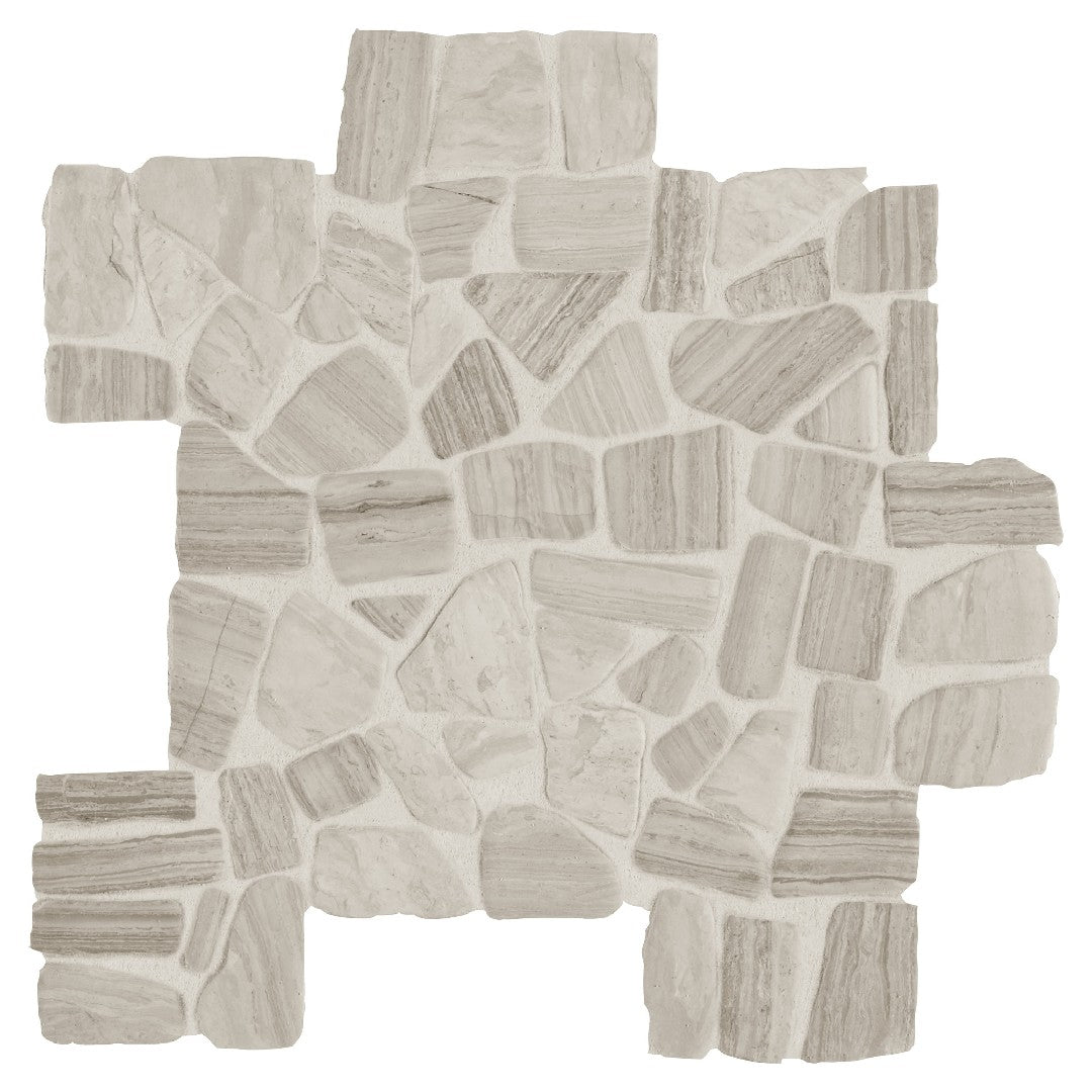 Daltile Decorative Accents 12" x 12" Polished Natural Stone River Pebble Mosaic